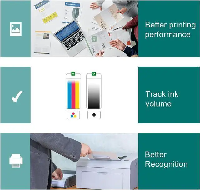 Alt view image 5 of 7 - High Yield  64XL Ink Cartridge Combo Pack, 64,64XL Ink Cartridge  Printers, 64 Ink,Fit for Envy Photo 7155 7858 7855 7800 6255 7100,for Tango Smart Home Smart Wireless Printer