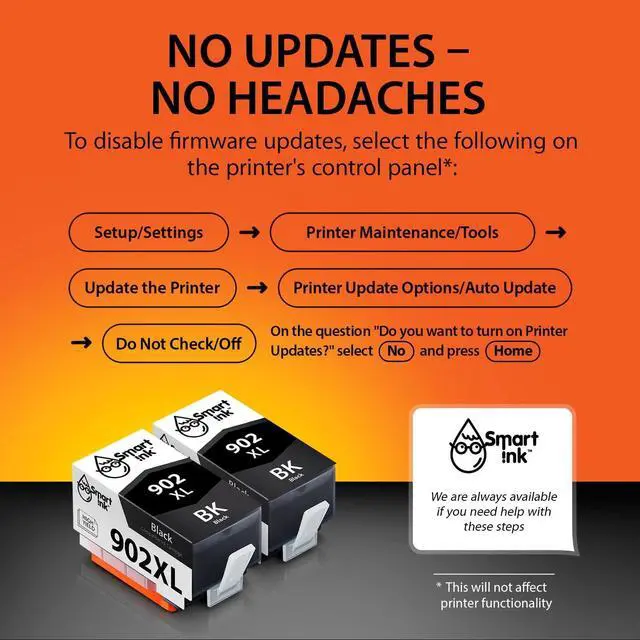 Alt view image 3 of 7 - Smart Ink Compatible Ink Cartridge Replacement  902XL 902 XL (2 Black, Combo Pack) to use with OfficeJet Pro 6978 6968 6970 6975 6960 Officejet 6962 6958 6950 6954 6951 6956 6961 6963 6964 6966