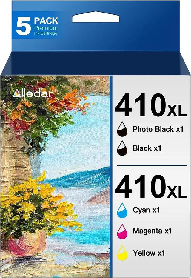 Main image of 410XL Ink Cartridges Remanufactured Replacement  410 XL 410XL T410XL Ink Cartridges Combo Pack for Expression XP-830 XP-530 XP-640 XP-630 XP-635 XP-7100 (5 Pack)