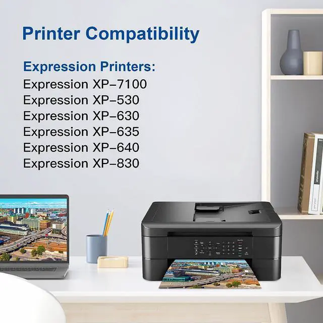 Alt view image 2 of 5 - 410XL Ink Cartridges Remanufactured Replacement  410 XL 410XL T410XL Ink Cartridges Combo Pack for Expression XP-830 XP-530 XP-640 XP-630 XP-635 XP-7100 (5 Pack)