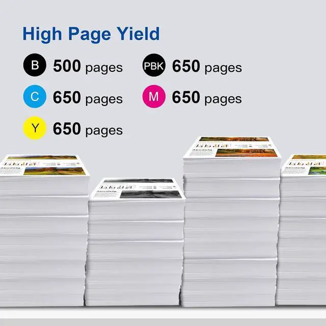 Alt view image 3 of 5 - 410XL Ink Cartridges Remanufactured Replacement  410 XL 410XL T410XL Ink Cartridges Combo Pack for Expression XP-830 XP-530 XP-640 XP-630 XP-635 XP-7100 (5 Pack)