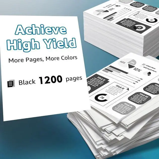 Alt view image 3 of 7 - 910 XL Black Ink Cartridges  Printers  910XL Black Ink Cartridges Compatible with OfficeJet Pro 8020 8025 8028 8035 OfficeJet 8015 8010 8018 8022 Printer (2 Black 910XL Ink Cartridges)