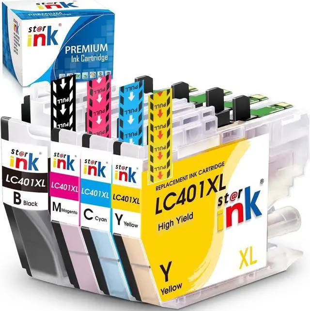 Main image of LC401XL Ink Cartridges  Printer, Replacement  LC401 LC-401 401xl (BK/C/M/Y) Compatible with Brother MFC-J1010DW MFC-J1012DW MFC-J1170DW Printer(4-Pack)