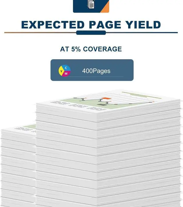 Alt view image 5 of 6 - Ankink Higher Yield 65XL 65 XL Color Ink Cartridge Replacement  65 HP65 XL HP65XL Fit for Envy 5055 5000 5052 5070 5014 5010 DeskJet 3755 3700 3752 2600 2622 2652 2655 2640 Printer (2 Tri-Color)