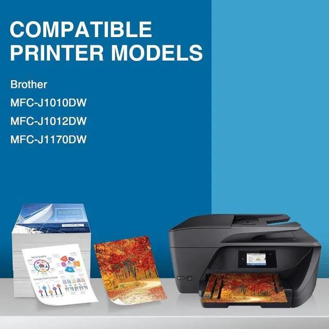 Alt view image 2 of 7 - Paeolos Compatible LC401 Ink Cartridge Replacement  LC401 LC401XL LC401 XL Use with Brother MFC-J1010DW MFC-J1012DW MFC-J1170DW Printer, 4 Packs (1 Black, 1 Cyan, 1 Magenta, 1 Yellow)