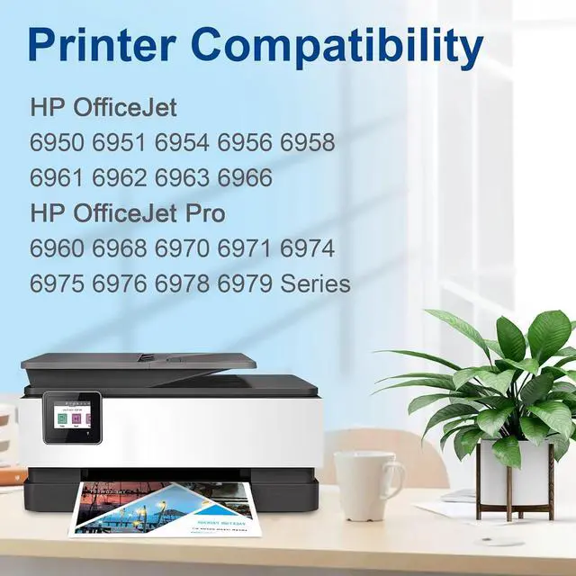 Alt view image 2 of 7 - 902XL Ink Cartridges Combo Pack,with Updated Chip,Replacement  902XL 902 XL Work with Officejet Pro 6978 6968 6970 6962 6975 6958 6950 Printer (902XL,2 Black, 1 Cyan, 1 Magenta, 1 Yellow)