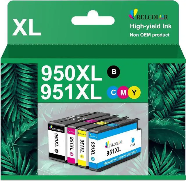 Main image of Replacement  Ink OfficeJet Pro 8600 8610 8100950XL 951XL 950 951 XL Cartridge Black Color Combo to Officejet pro 8620 8625 8630 8660 8615 276DW 251DW Printer,High-Yield 4 Pack HP950 HP951 XL