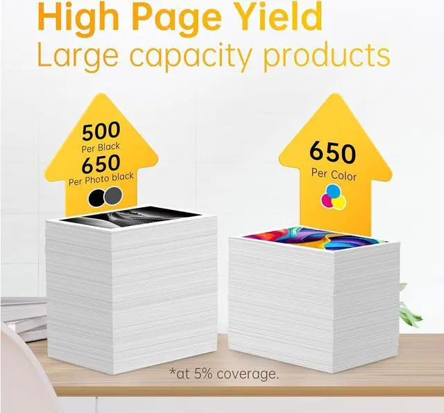 Alt view image 4 of 7 - LEMERO 410XL Remanufactured Ink Cartridge Replacement  410XL 410 XL T410XL for Expression XP-7100 XP-640 XP-830 XP-630 XP-530 XP-635 (Black Cyan Magenta Yellow Photo Black, 5 Pack)