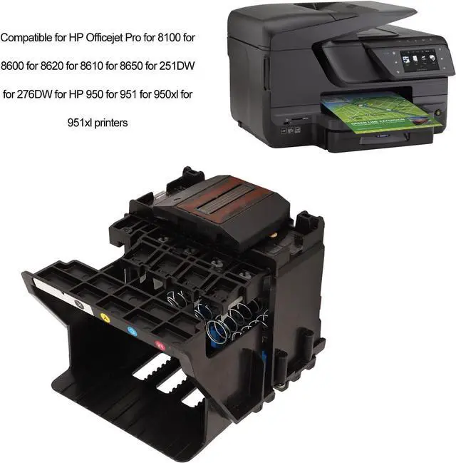 Alt view image 2 of 7 - 950 951 950xl 951xl Pirnthead Replacement  Officejet Pro: 8100 8600 8620 8610 8650 251DW 276DW, Durable ABS Printer Head Replacement Part, Professional Replaceable Print Head for Home & Office