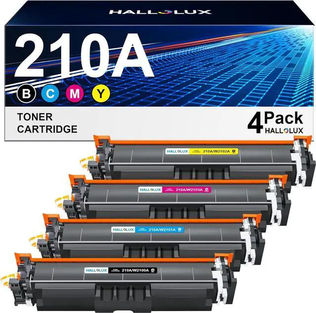 Main image of 210A Toner Cartridges 4 Pack 210X (No Chip) Replacement  210A 210X W2100A W2100X Compatible with Color MFP 4301fdw 4301fdn Pro 4201dw 4201dn Series Printer Ink (Black Cyan Yellow Magenta)