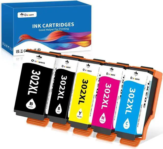 Main image of OINKWERE Remanufactured 302XL Ink Cartridge Replacement  302 Ink Cartridges 302 XL T302XL T302 to Use with XP-6000 XP-6100 XP6000 XP6100 Printer (5-Pack)