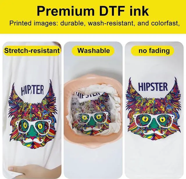 Alt view image 5 of 6 - Yamation DTF Ink 600ml: Refill for DTF Printers Epson ET2800,ET-8550, XP-15000, L1800, L805, R1390, R2400, Direct to Film Printing (100ml x 6, White Cyan Magenta Yellow Black)