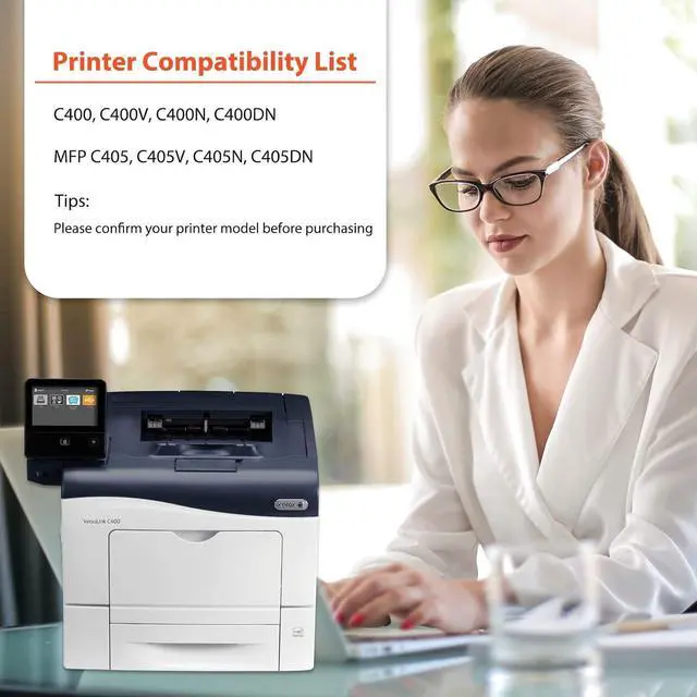 Alt view image 2 of 5 - Ennovor C400 C405 106R03524 Black 10,500 Pages Extra High Yield Toner Cartridge Replacement for Xerox VersaLink C400 C405 C400D C400DN MFP C405 C405N C405DN