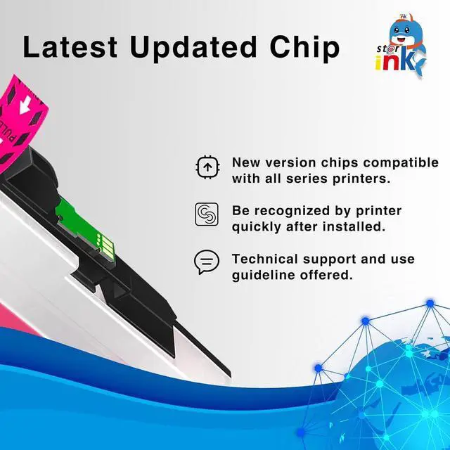 Alt view image 6 of 7 - st@r ink LC3037 XXL Ink Cartridges Compatible Replacement  LC-3037 for MFC-J6545DW MFC-J6945DW MFC-J5845DW MFC-J5945DW Printer(BK/C/M/Y) 4-Pack