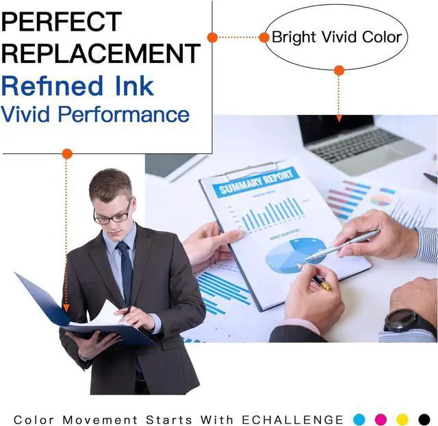 Alt view image 4 of 4 - 812XL Ink Cartridges Replacement Remanufactured  812 XL T812XL for Workforce Pro WF-7820 WF-7840 WF-7310 EC-C7000 (1 Cyan 1 Magenta 1 Yellow)