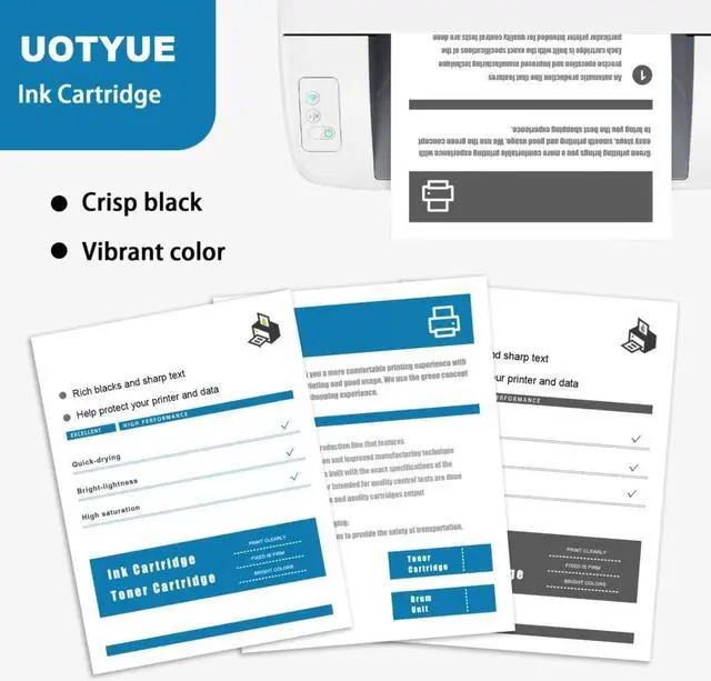 Alt view image 3 of 6 - 728 Ink Cartridges 4-Pack (300-ml Black / 130-ml Cyan/Magenta/Yellow) - Utye Compatible Ink Cartridges Replacement  728 Ink Work with T830 MFP & T730 Large Format Plotter Printer