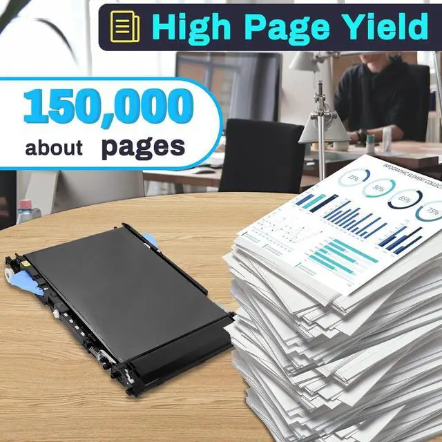 Alt view image 3 of 7 - CF081-67904 Transfer Belt Kit(RM2-7448) for M551 Includes RM1-8177 ITB, CF081-67907 Transfer Roller and CF081-67903 Roller Kit