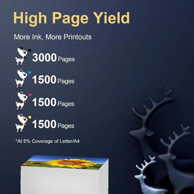 Alt view image 4 of 7 - Miss Deer Compatible LC406 Ink Cartridges Replacement  LC 406 LC406XL Work with MFC-J4335DW MFC-J4345DW MFC-J4535DW MFC-J5855DW MFC-J5955DW MFC-J6555DW MFC-J6955DW Printer 4-Pack (BK/C/Y/M)