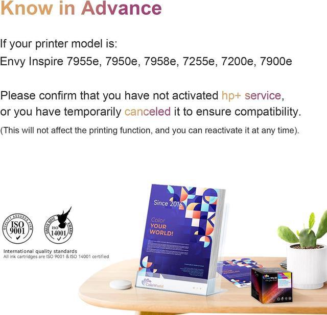 Alt view image 3 of 7 - ColoWorld  64XL Color Ink Cartridges, 64 64XL Color Ink Cartridge  Printer, Compatible for Envy Photo 7855 7155 7858 6255 7164 6222 6230 7830 7864, Inspire 7255e 7955e 7900e, Tango Printer