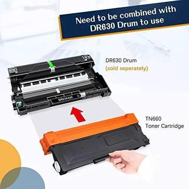 Alt view image 4 of 6 - ColorKing Compatible Toner Cartridge Replacement TN660 TN-660 TN630 TN-630 MFC-L2700DW MFC-L2740DW HL-L2380DW HL-L2300D HL-L2320D DCP-L2540DW Printer (4-Pack, Black)