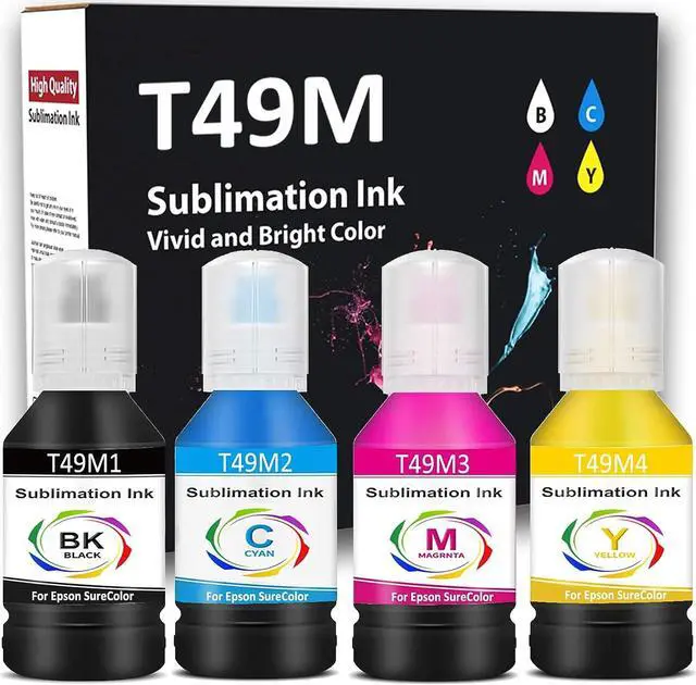Main image of T49M 560ML Sublimation Ink  SureColor F170 F570 Sublimation Printer 140ml x 4 (T49M1 T49M2 T49M3 T49M4 Autofill/ICC-Free/Anti-UV)