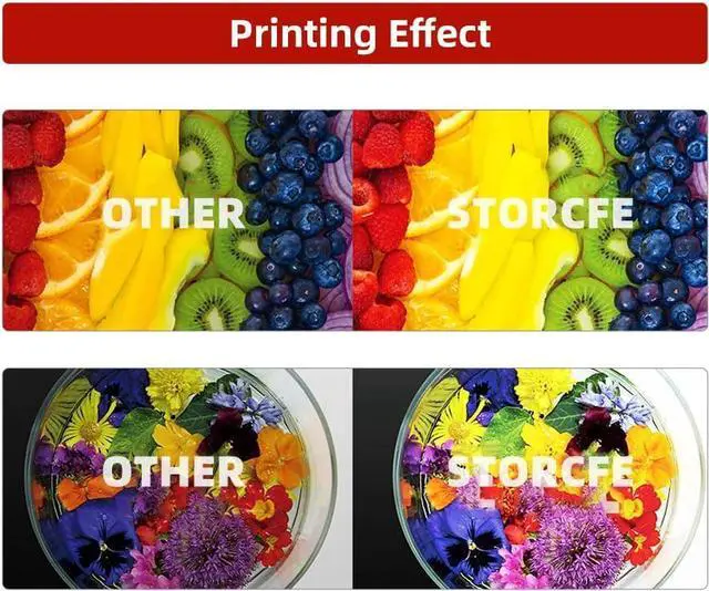 Alt view image 6 of 6 - storcfe Premium DTF Ink 600ML, DTF Transfer Ink for PET Film, Heat Transfer Ink Refill  ET-8550 ET-8500 XP-15000 L1800 L800 R2400 P400 P800 (6-Pack 100ml, 2White Cyan Magenta Yellow Black)
