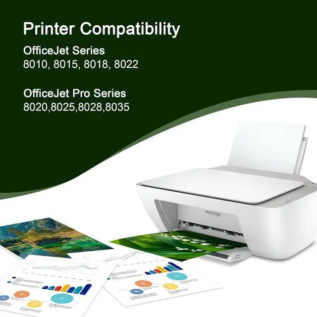 Alt view image 2 of 5 - 910XL Ink Cartridges Combo Pack 910 XL Ink Cartridges Compatible with Officejet Pro 8020 8035e 8025e 8028e 8028 8025 8035 Printer (5 Pack 910 XL Ink Cartridges