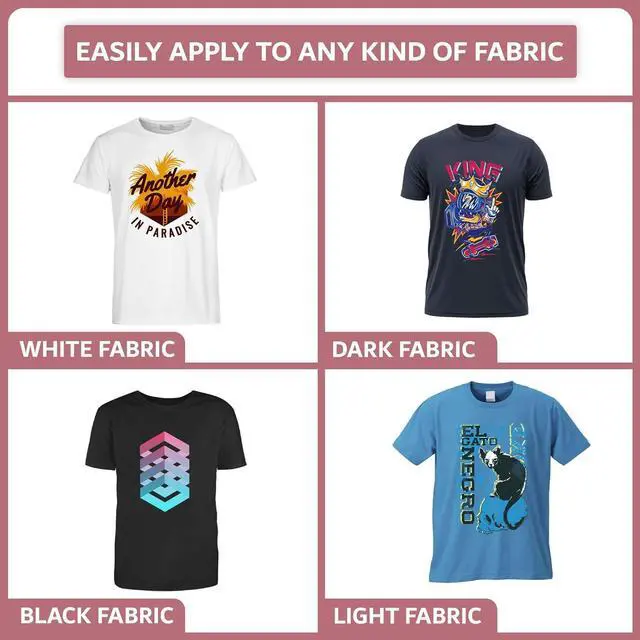 Alt view image 6 of 6 - LOTSA. STYLE Premium DTF Ink Refill for Inkjet Printers Heat Transfer Film Printing (120ml x 6, CMYK Wh)