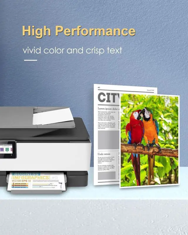 Alt view image 5 of 6 - GALADA Remanufactured Ink Cartridges Replacement  962XL 962 XL for OfficeJet Pro 9015 9010 9025 9020 9018 9012 9028 Printer (1 Black 1 Cyan 1 Magenta 1 Yellow, 4 Pack)