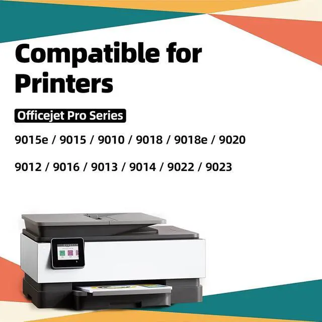 Alt view image 2 of 7 - Topkolor 962XL Ink Cartridges Replacement  962XL 962 XL Ink Cartridges  OfficeJet Pro 9010 9015 9015e 9025 9020 9018 Printer High Page Yield 962XL Ink Cartridges Combo Pack (4 Pack)