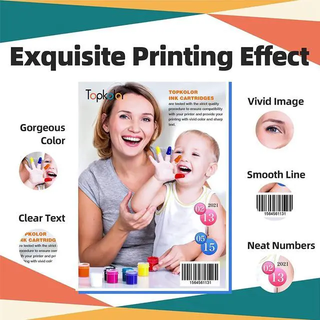 Alt view image 7 of 7 - Topkolor 962XL Ink Cartridges Replacement  962XL 962 XL Ink Cartridges  OfficeJet Pro 9010 9015 9015e 9025 9020 9018 Printer High Page Yield 962XL Ink Cartridges Combo Pack (4 Pack)