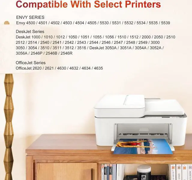 Alt view image 2 of 7 - ejet 61XL Ink Cartridges Combo Pack Remanufactured Replacement  61 XL Ink 61 Ink  Envy 4500 5530 4502 5535 5534 officejet 4630 4635 Deskjet 1000 1010 1510 Printer (1 Black, 1 Tri-Color)