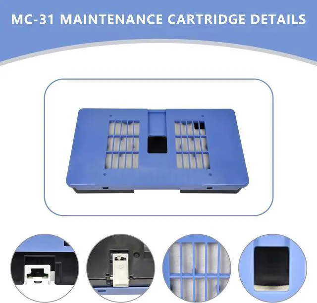 Alt view image 2 of 7 - MC-31 Maintenance Cartridge Compatible with Canon imagePROGRAF TM-200/205/300/305 TM-5200/5205 TM-5300/5305 TA-20/30 Printers