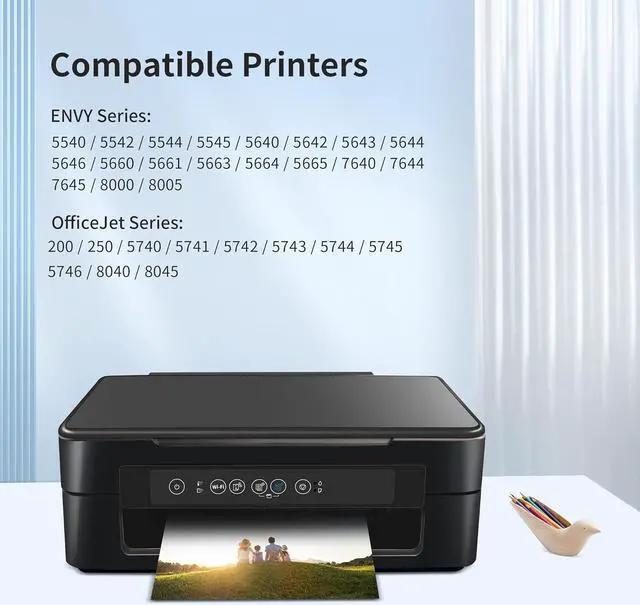 Alt view image 2 of 7 - 62XL Ink Cartridges Black and Color  62XL 62 XL for Envy 5540 5549 5542 5545 5640 5642 5660 5664 5665 7640 7645 OfficeJet 5740 5742 5743 5745 OfficeJet 200 250 8040 (Black, Tri-Color)
