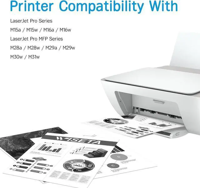 Alt view image 2 of 7 - 48A CF248A M15w Toner - Compatible Toner Cartridge Replacement  48A CF248A Compatible with Laserjet Pro M15w Toner Laserjet Pro M29w M30w M31w MFP M28w M28a M29a M15a M16w Printer (2 Black) 1