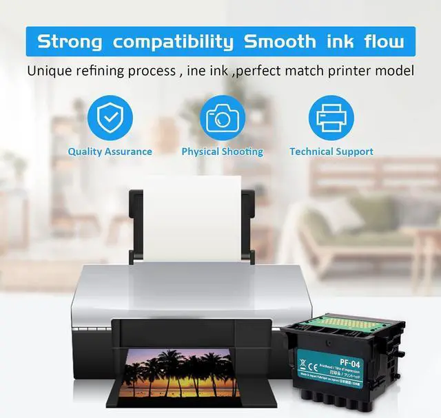 Alt view image 6 of 6 - PF-04 Printhead Compatible  IPF670 IPF650 IPF655 IPF750 IPF760 IPF765 IPF755 iPF780 785 Printer Head