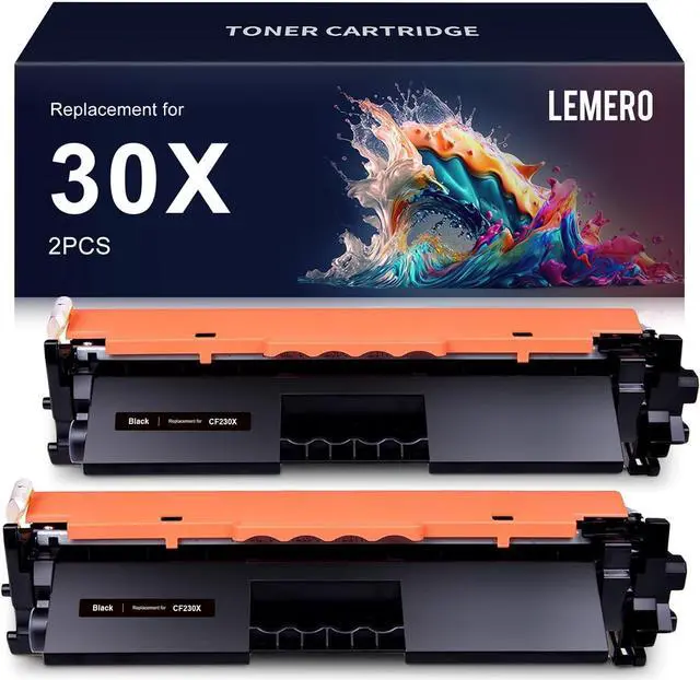 Main image of LEMERO 30X CF230X Compatible Toner Cartridge Replacement  30X 30A CF230X CF230A for Laserjet Pro M203dw Laserjet Pro MFP M227fdw M227fdn (Black, 2-Pack)