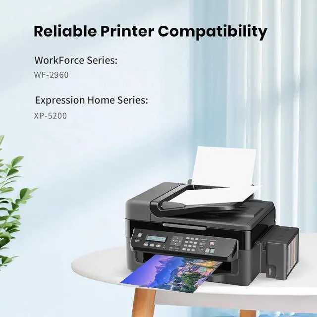 Alt view image 4 of 7 - 222XL Ink Cartridges Replacement  222 Ink Cartridges 222XL T222 Black and Color Combo Pack Work with XP-5200, WF-2960 Printer (1 Black, 1 Cyan, 1 Magenta, 1 Yellow, 4 Pack)