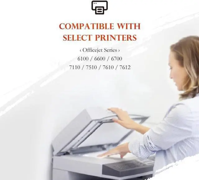 Alt view image 2 of 7 - 932XL 933XL Ink Cartridges Combo Pack High Yield Compatible  932 932XL 933 933XL Ink Cartridges  Printers Officejet 6100 6600 6700 7110 7610 7612, N9H69FN (2 Black, Cyan, Magenta, Yellow)
