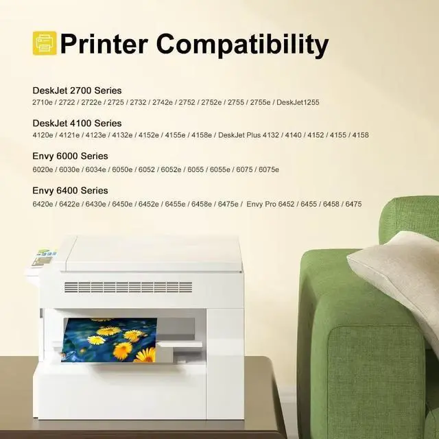 Alt view image 3 of 7 - 67XL Black Ink Cartridges High Yield Replacement  Ink 67 67 XL for Envy 6055e 6055 6052 6075 Envy Pro 6455e 6455 6475 6452 6458 DeskJet 4155 2755e 2755 4052 Printer (2 Black)