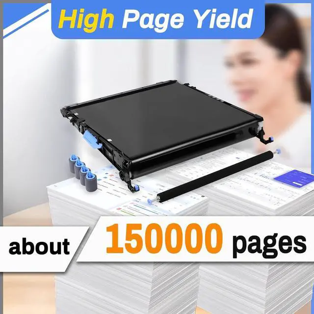 Alt view image 3 of 7 - CE516A CE979-67901 Transfer Belt Compatible with Laserjet CP5525 M750 M775 CE516A Transfer Kit Replacement for CP5525dn CP5225 Transfer Belt
