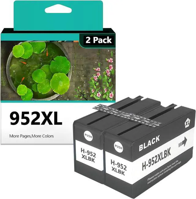Main image of 952XL Ink Cartridges Replacement  952 952XL Ink Cartridge Compatible  OfficeJet Pro 7720, 7740, 8210, 8710, 8720, 8730, 8740 Series Printers 2 Black