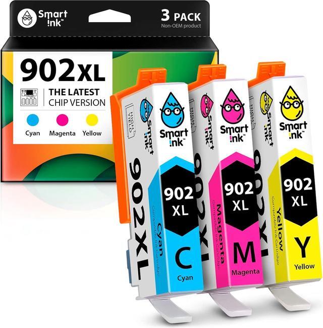 Main image of Smart Ink Compatible Ink Cartridge Replacement  902 XL 902XL (C/M/Y Combo Pack) Advanced Chip Technology to use with Officejet Pro 6978 6968 6974 6975 6960 Officejet 6951 6954 6956 6958 Printers