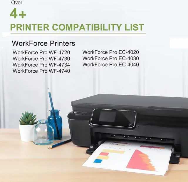 Alt view image 2 of 6 - 802XL Ink Cartridges Remanufactured Replacement  802 Ink Cartridges Combo Pack for WF-4740 WF-4730 WF-4720 WF-4734 EC-4020 EC-4030 (1 Black, 1 Cyan, 1 Magenta, 1 Yellow)