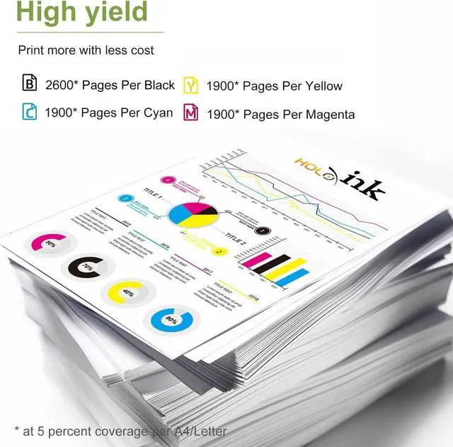 Alt view image 3 of 6 - 802XL Ink Cartridges Remanufactured Replacement  802 Ink Cartridges Combo Pack for WF-4740 WF-4730 WF-4720 WF-4734 EC-4020 EC-4030 (1 Black, 1 Cyan, 1 Magenta, 1 Yellow)