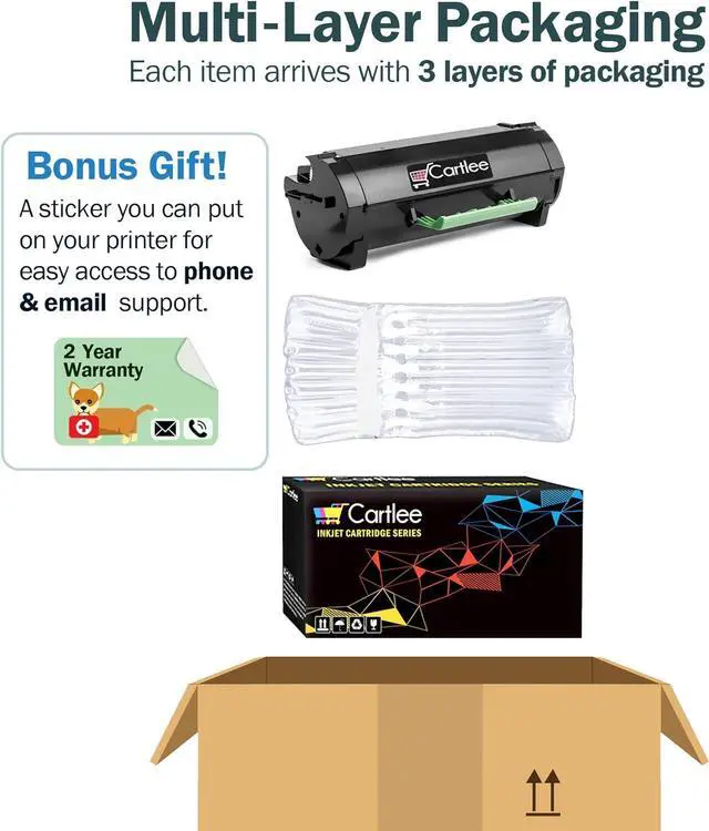 Alt view image 6 of 7 - Cartlee Compatible Black S2830 High Yield Laser Toner Cartridge Replacement for Dell S2830 S2830dn 2830 dn 2830dn Smart Ink Series Printers