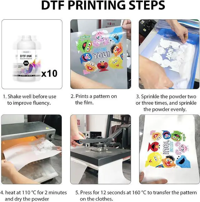 Alt view image 2 of 6 - Kminoteh DTF Ink White 1000ml Refill for DX5 DX7 5113 XP600 I3200 4720 TX800 ET-8550 ET-8500. All DTF Printers, for DTF Heat Transfer Film Printing