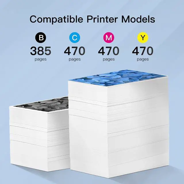 Alt view image 3 of 5 - E-Z Ink Pro Remanufactured Ink Cartridges Replacement  126 T126 to use with Workforce 435 520 545 635 645 WF-3520 WF-3530 WF-3540 WF-7010 WF-7510 (2 Black,2 Cyan,2 Magenta,2 Yellow, 8 Pack)