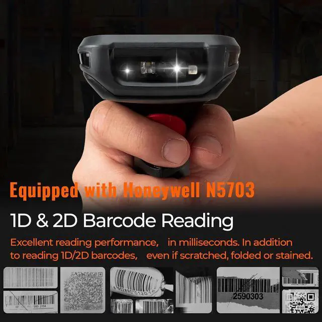 Alt view image 4 of 6 - Android Barcode Scanner with Pistol Grip, Android 10 WINTEX Rugged IP66 PDA Handheld with 2D Scanner 3G 4G Bluetooth GPS Wi-Fi, 3750mAh High Voltage Battery