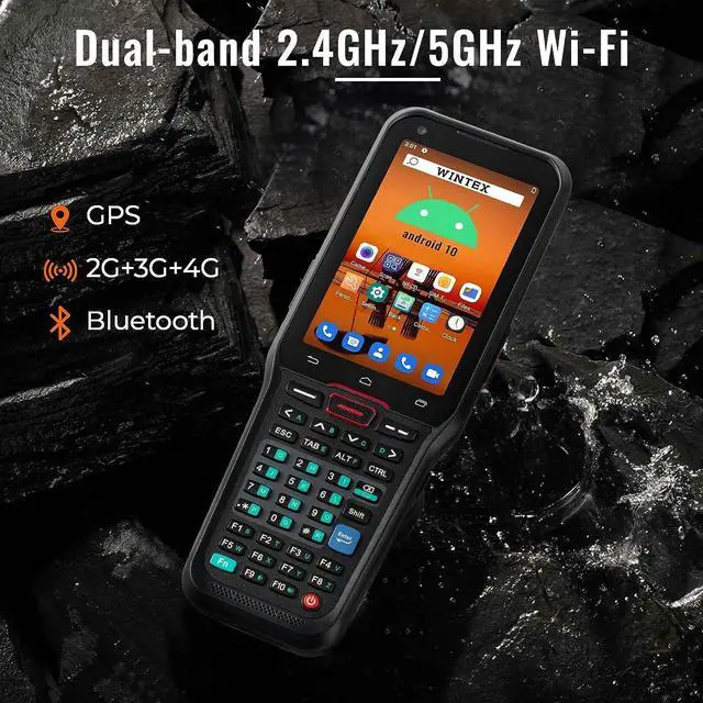 Alt view image 5 of 6 - Android Barcode Scanner with Pistol Grip, Android 10 WINTEX Rugged IP66 PDA Handheld with 2D Scanner 3G 4G Bluetooth GPS Wi-Fi, 3750mAh High Voltage Battery